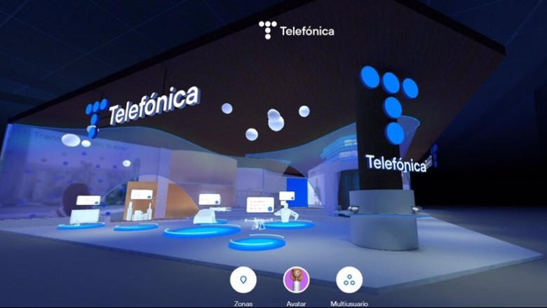 ep archivo visualizacion del stand de telefonica en el metaverso para el mobile world congress del ep archivo visualizacion del stand de telefonica en el metaverso para el mobile world congress del