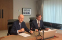 ep el presidente de colonial sfl juan jose brugera y el consejero delegado pere vinolas