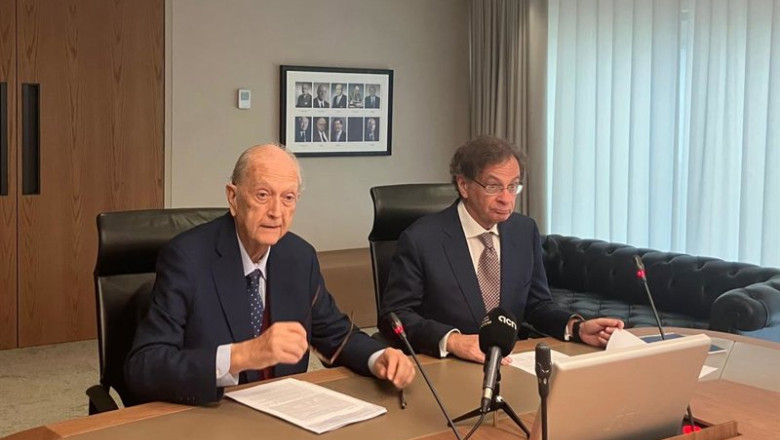 ep el presidente de colonial sfl juan jose brugera y el consejero delegado pere vinolas