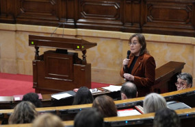 ep la consellera de territorio y portavoz del govern silvia paneque interviene durante una sesion de