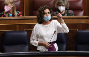 ep la ministra de hacienda y funcion publica maria jesus montero en el pleno del congreso de los