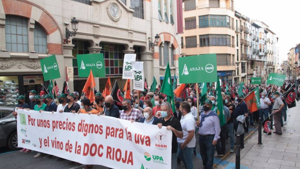 ep manifestacion de los viticultores en logrono