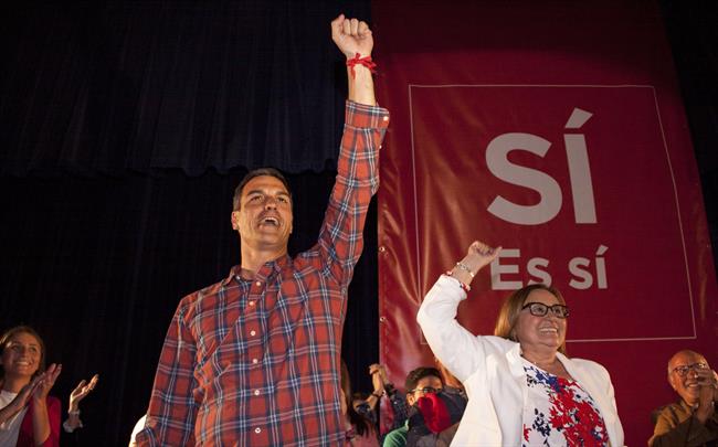 Pedro Sánchez, en un acto en Huelva | EUROPA PRESS ep pedro sanchez enactohuelva 20170424220005