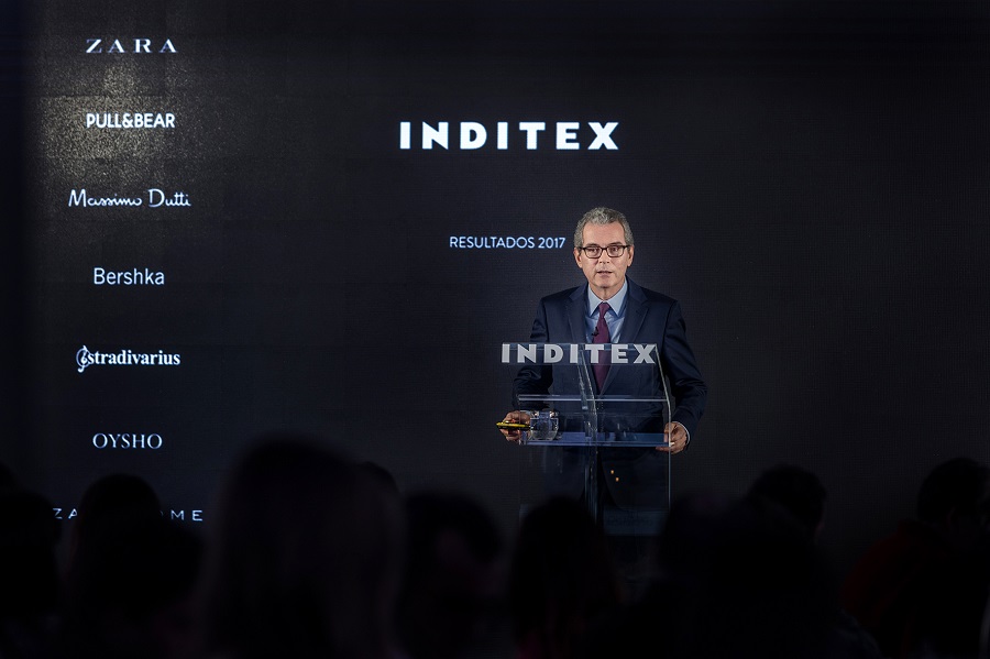 Pablo Isla, presidente de Inditex, en la presentación de resultados de la compañía textil del ejercicio fiscal de 2017. | Inditex pablo isla inditex resultados 2017