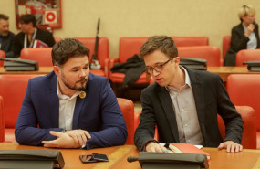 ep archivo   el portavoz de erc en el congreso gabriel rufian y el diputado de mas pais inigo