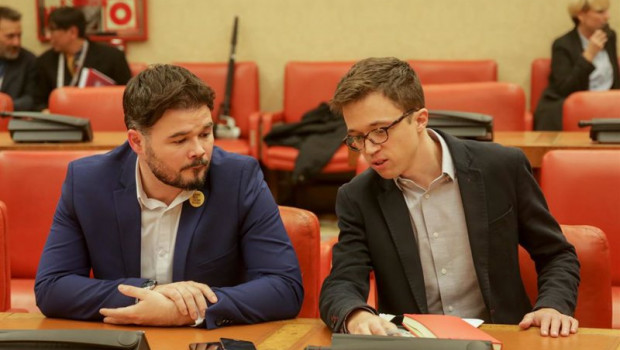 ep archivo   el portavoz de erc en el congreso gabriel rufian y el diputado de mas pais inigo