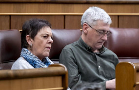 ep archivo   la portavoz de eh bildu en el congreso mertxe aizpurua y el diputado de bildu oskar