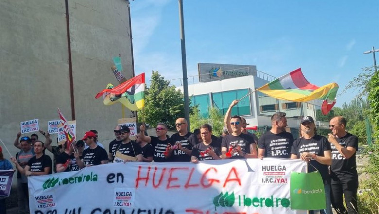 Archivo - Protesta por la plantilla de Iberrdrola | UGT LA RIOJA - Archivo ep archivo protesta por la plantilla de iberrdrola