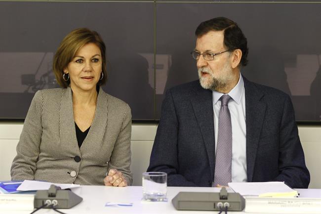 Cospedal y Rajoy en la reunión del Comité Ejecutivo Nacional del PP | EUROPA PRESS ep cospedalrajoyla reunioncomite ejecutivo nacionalpp