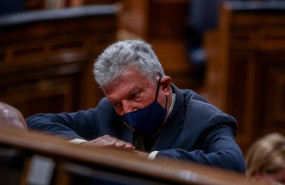 ep el diputado de nueva canarias en el congreso pedro quevedo durante la segunda parte del pleno de