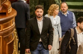 ep el portavoz de erc en el congreso de los diputados gabriel rufian a su llegada al hemiciclo del