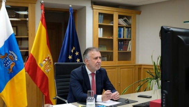 ep el presidente de canarias angel victor torrres durante la reunion de este domingo