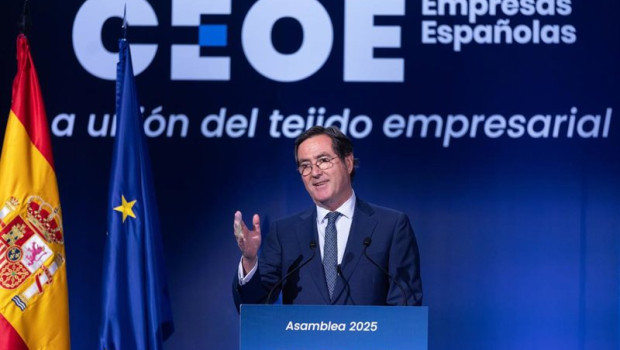 ep el presidente de ceoe antonio garamendi durante la asamblea general 2025 de la ceoe a 16 de julio