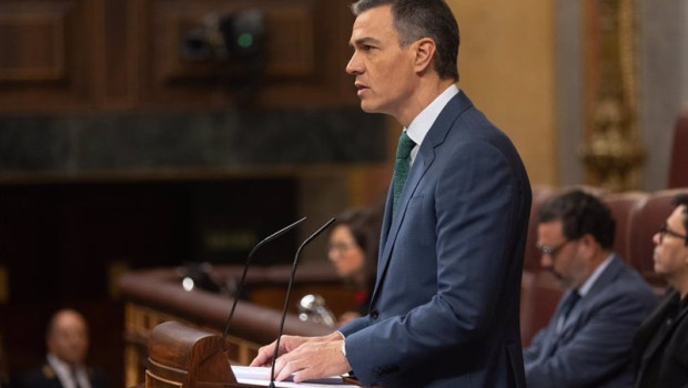 ep el presidente del gobierno pedro sanchez comparece durante una sesion extraordinaria en el