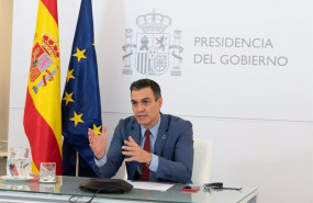 ep el presidente del gobierno pedro sanchez participa por videoconferencia en el foro de politica ep el presidente del gobierno pedro sanchez participa por videoconferencia en el foro de politica