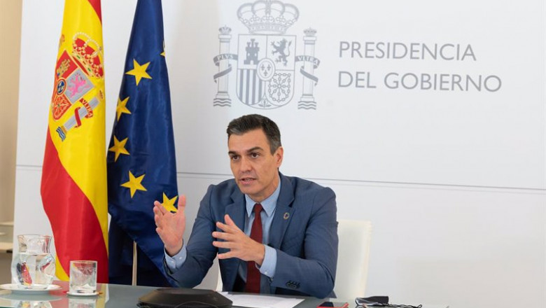 ep el presidente del gobierno pedro sanchez participa por videoconferencia en el foro de politica ep el presidente del gobierno pedro sanchez participa por videoconferencia en el foro de politica