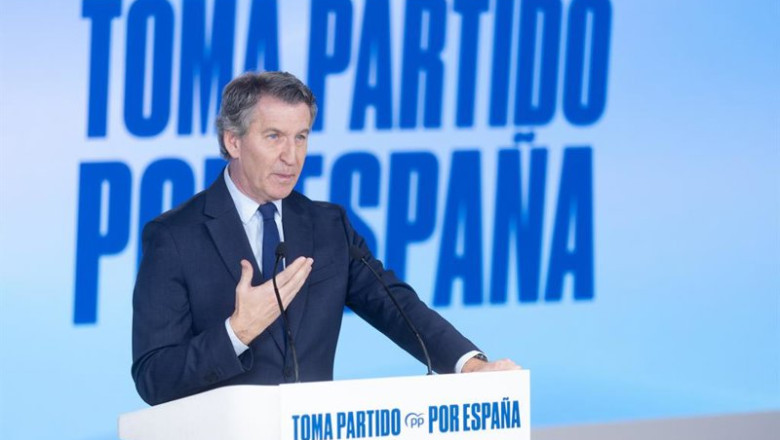El presidente del Partido Popular, Alberto Núñez Feijóo, comparece ante los medios de comunicación, en la sede nacional del Partido Popular, a 29 de diciembre de 2025, en Madrid (España). | Eduardo Parra - Europa Press ep el presidente del partido popular alberto nunez feijoo comparece ante los medios de comunicacion