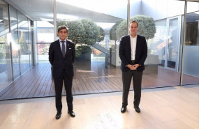 ep el presidente ejecutivo de telefonica jose maria alvarez pallete y el presidente del banco