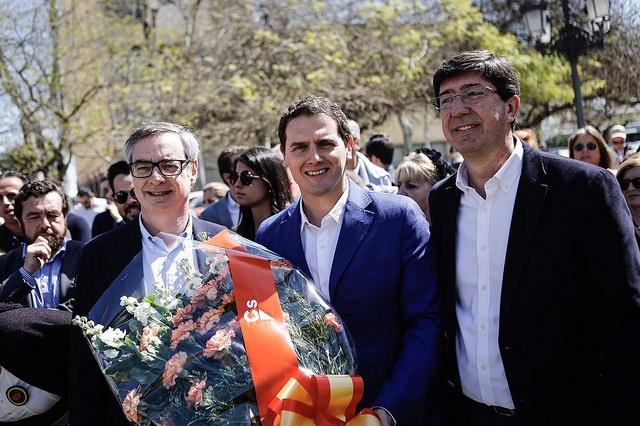 José Manuel Villegas, Albert Rivera y Juan Marín | CIUDADANOS ep jose manuel villegas albert riverajuan marin