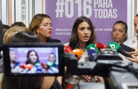 ep la ministra de igualdad en funciones irene montero ofrece declaraciones durante su visita a las