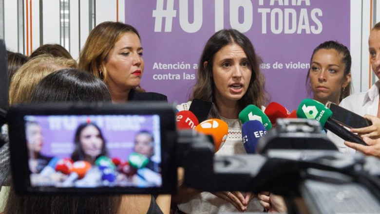 ep la ministra de igualdad en funciones irene montero ofrece declaraciones durante su visita a las ep la ministra de igualdad en funciones irene montero ofrece declaraciones durante su visita a las