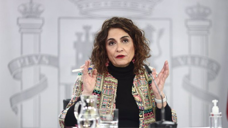 ep la ministra portavoz y de hacienda maria jesus montero durante una rueda de prensa posterior al