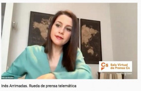 ep la presidenta de ciudadanos y portavoz en el congreso ines arrimadas en una rueda de prensa