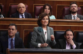ep la vicepresidenta primera del gobierno carmen calvo en el hemiciclo del congreso