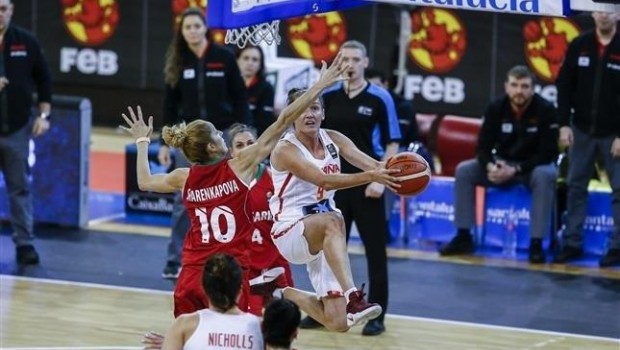 Laia Palau en un partido con la selección española | FEB ep laia palauun partidola seleccion espanola