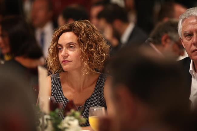 Meritxell Batet en el desayuno informativo de Europa Press con Pedro Sánchez | EUROPA PRESS ep meritxell batetdesayuno informativoeuropa presspedro sanchez