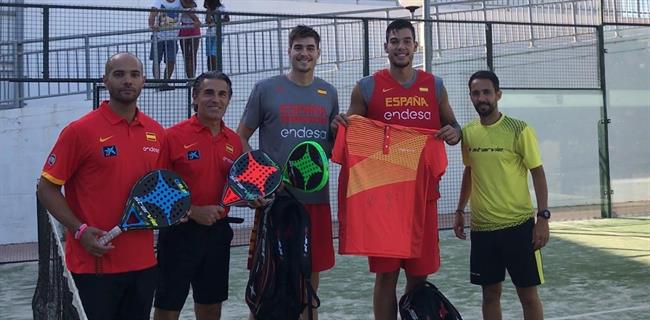 Partido de pádel benéfico de la Fundación Scariolo | PEIDRÓ COMUNICACIÓN ep partidopadel beneficola fundacion scariolo