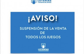 ep suspension de la venta de todos los juegos de loterias